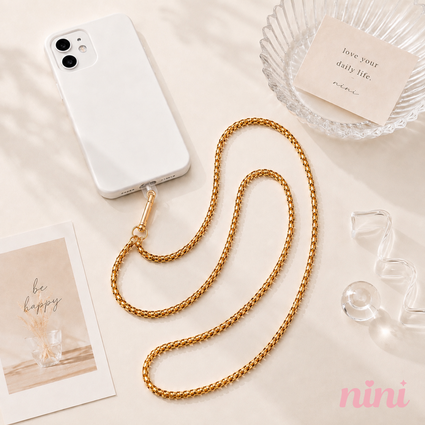 ボディストラップ ゴールドチェーン