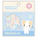マシュマロみたいなふわふわにゃんこ クリスタルシール(音符)