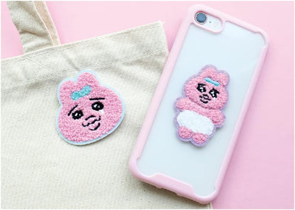 【おぱんちゅうさぎ】モコモコ刺繍ステッカー