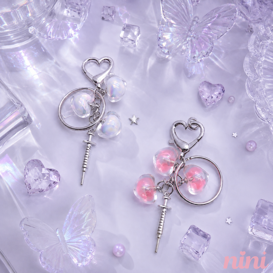 Pink Black Strap Charm