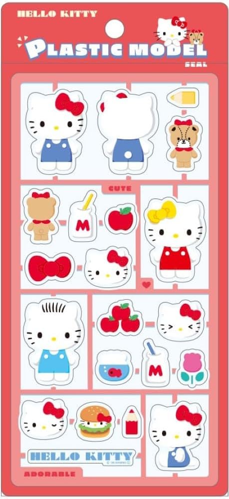 【サンリオキャラクターズ】プラスチックモデル風シール