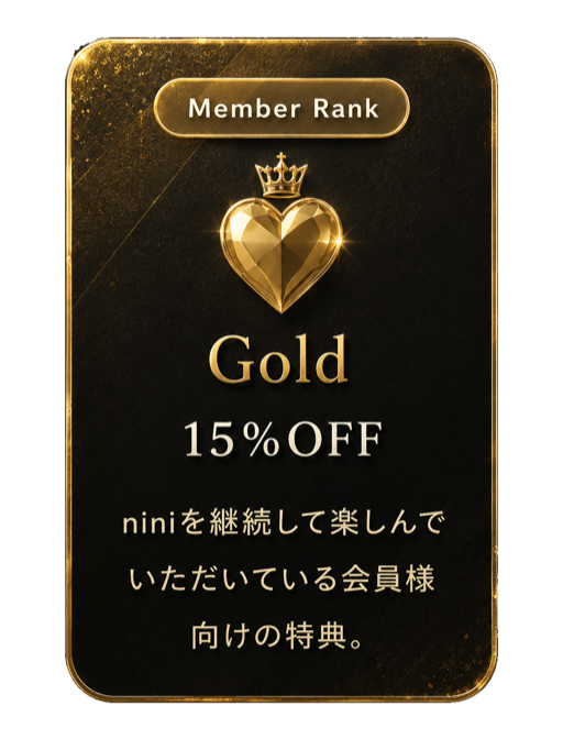 Gold 会員ランクカード